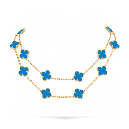 [Amore]CLOVER 20 MOTIFS TURQUOISE GOLD