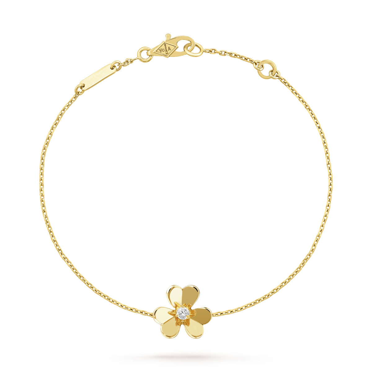[Amore]FRIVOLE GOLD FLOWER PINK MALACHITE BRACELET