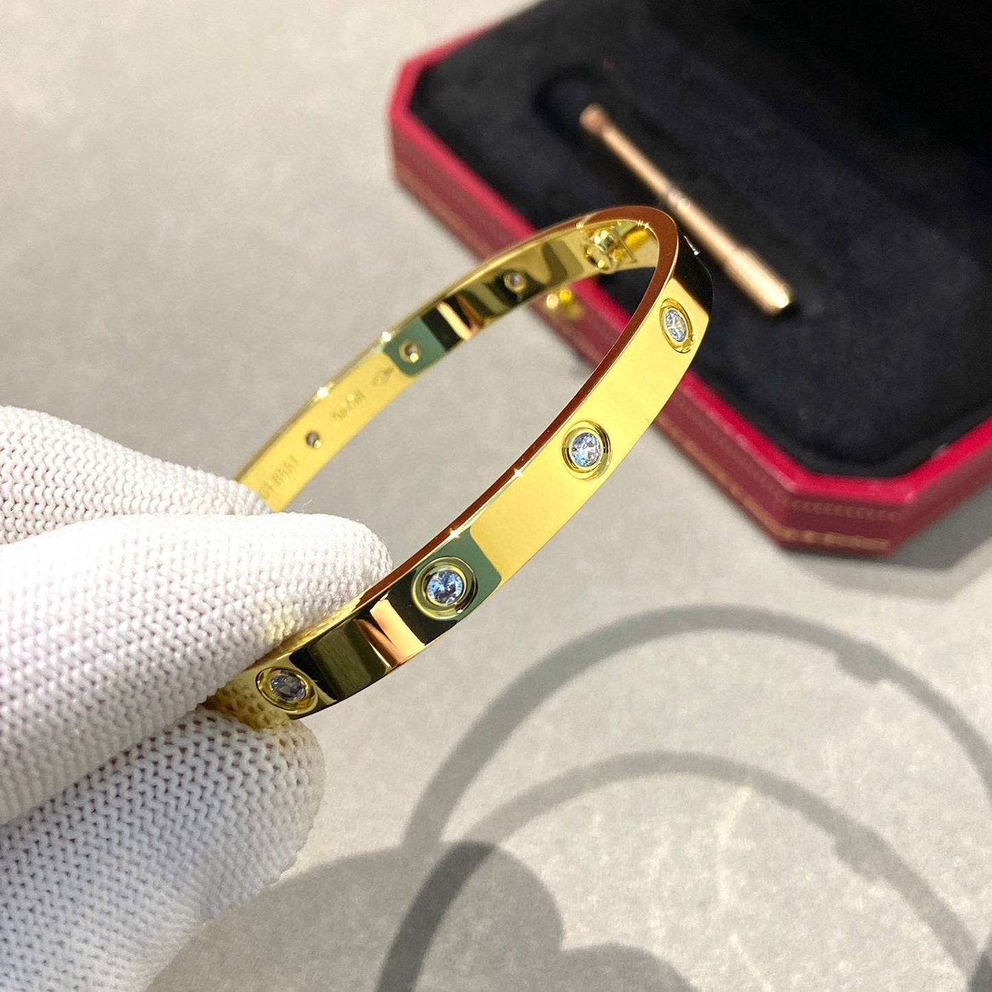 [Amore]LOVE BRACELET 6.1MM 10 DIAMONDS