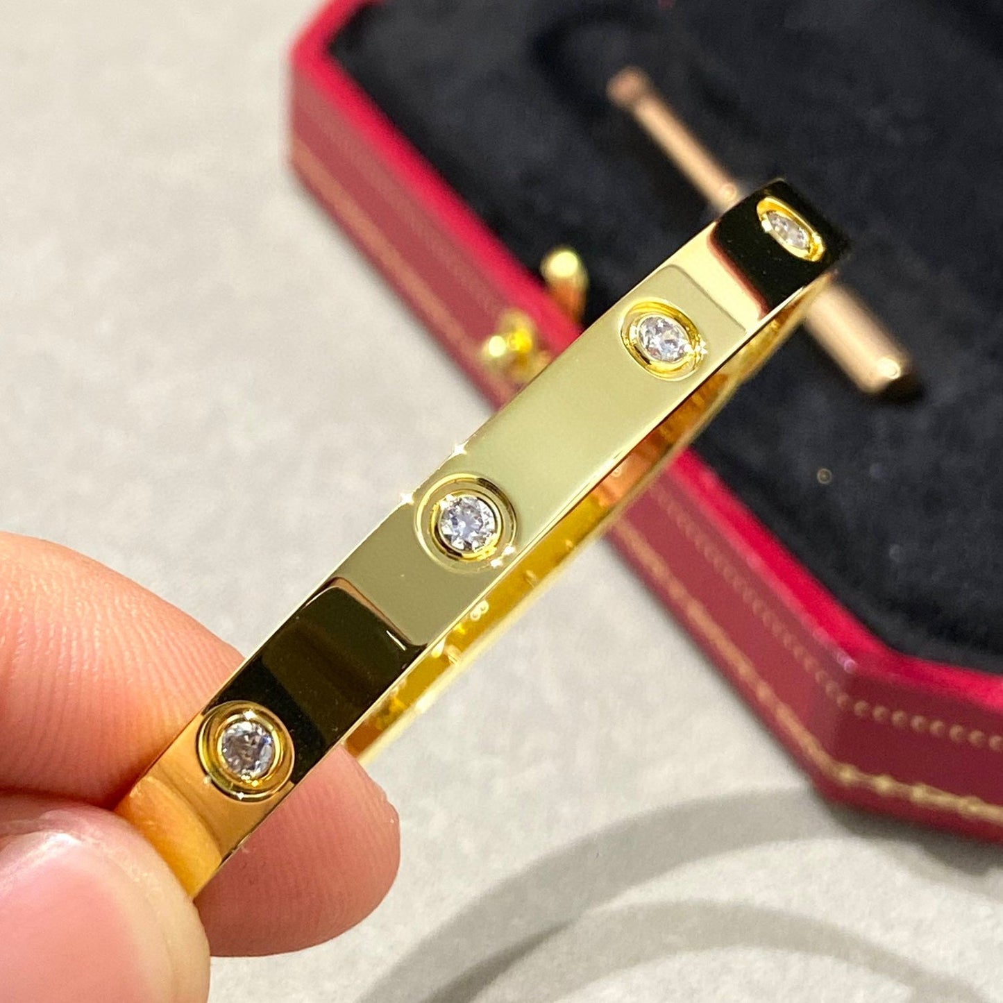 [Amore]LOVE BRACELET 6.1MM 10 DIAMONDS