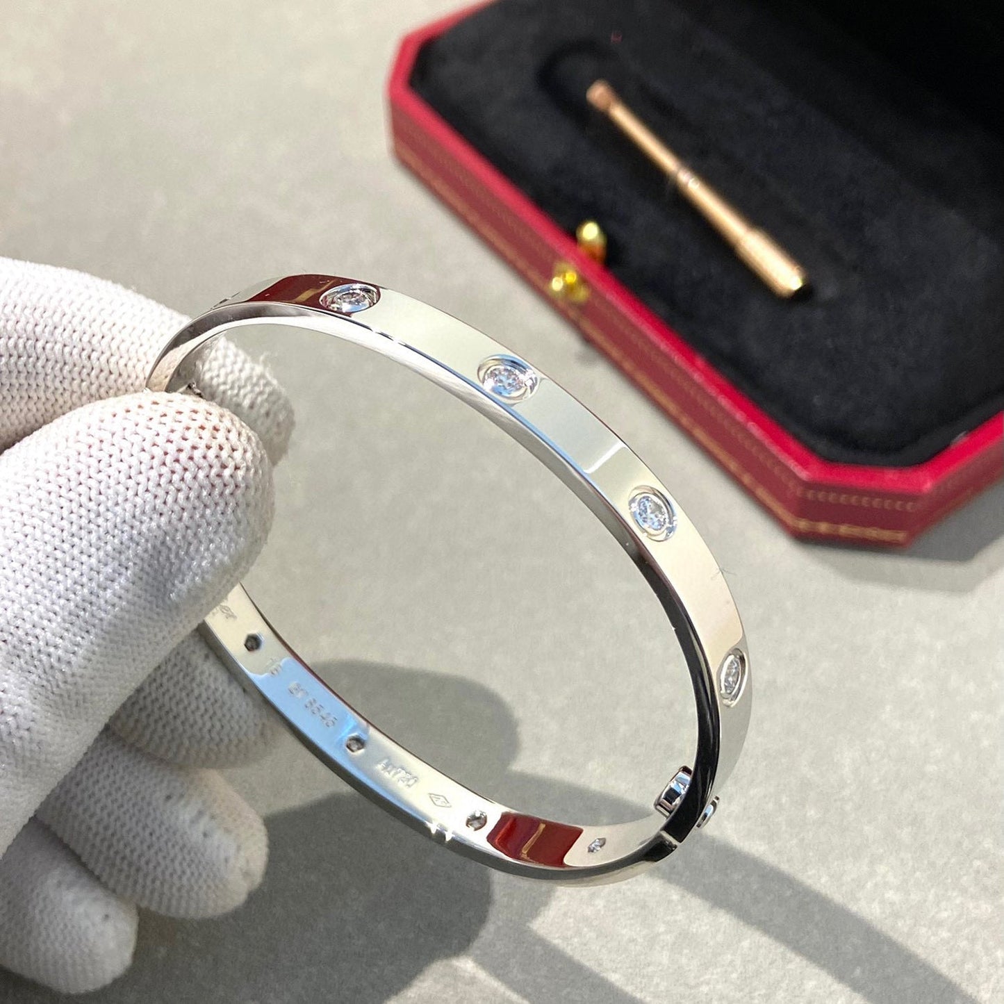[Amore]LOVE BRACELET 6.1MM 10 DIAMONDS
