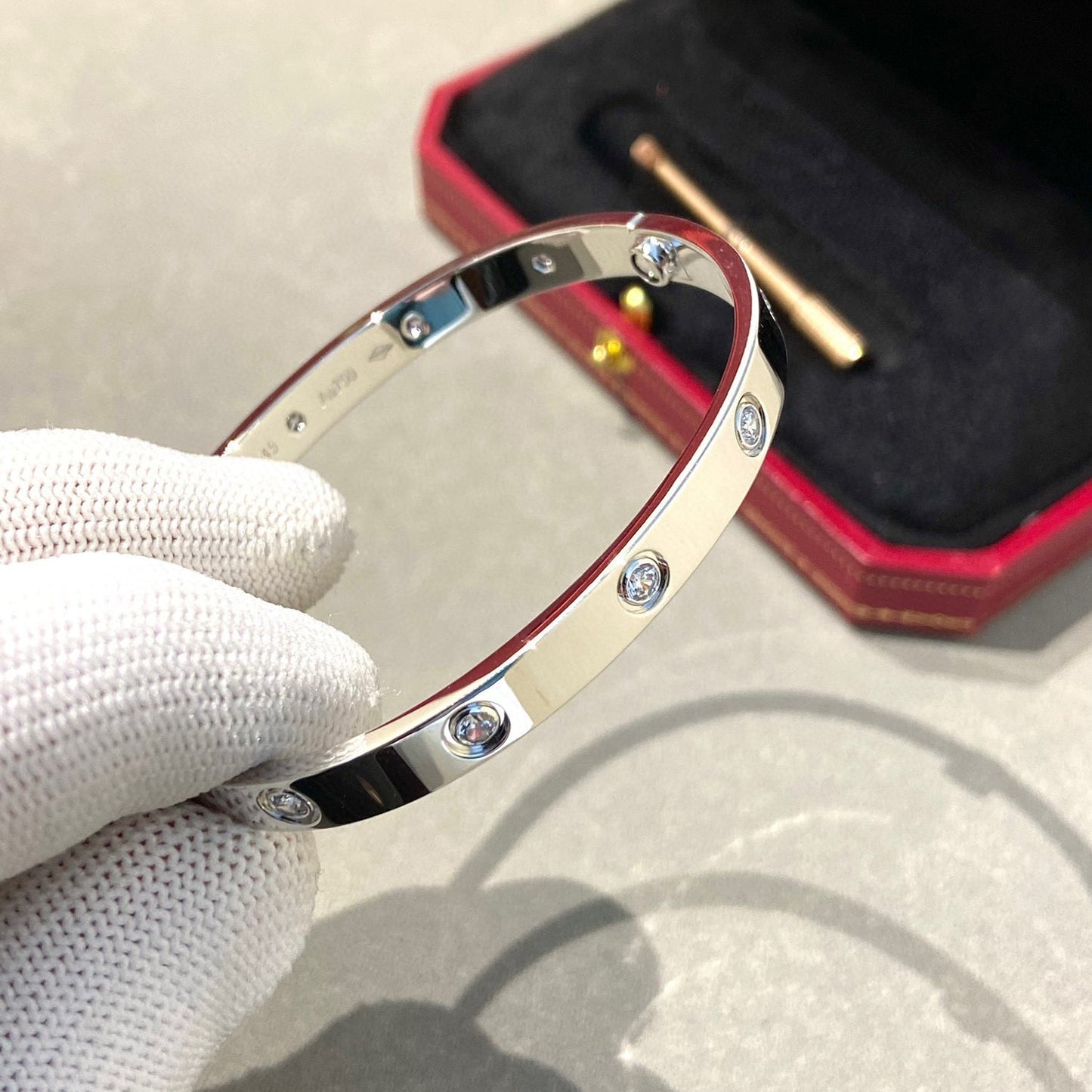 [Amore]LOVE BRACELET 6.1MM 10 DIAMONDS