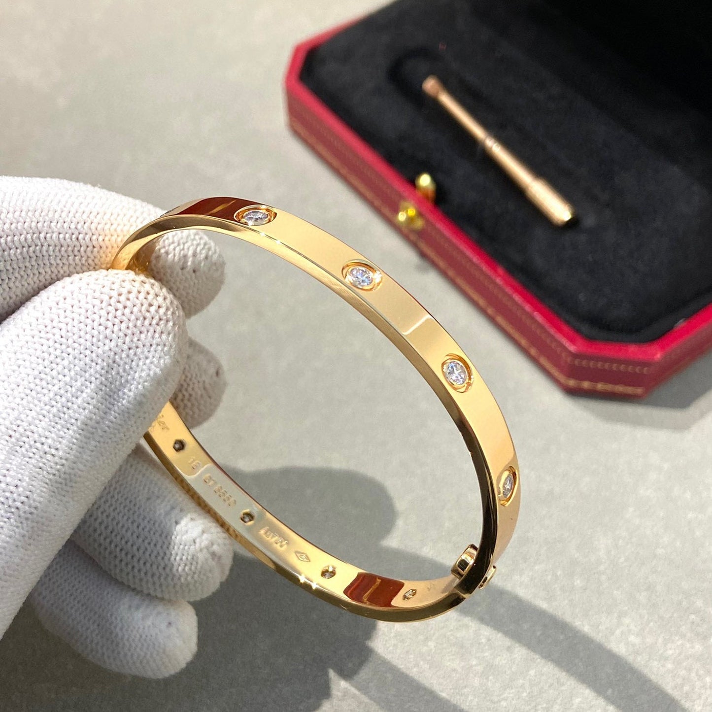 [Amore]LOVE BRACELET 6.1MM 10 DIAMONDS