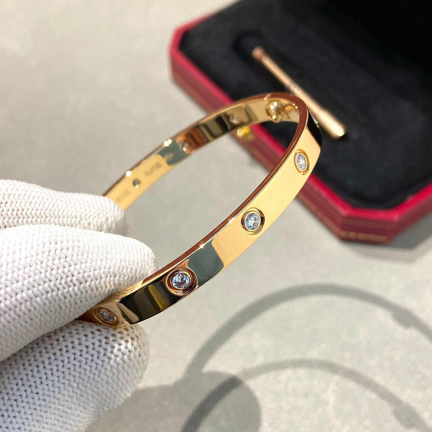 [Amore]LOVE BRACELET 6.1MM 10 DIAMONDS