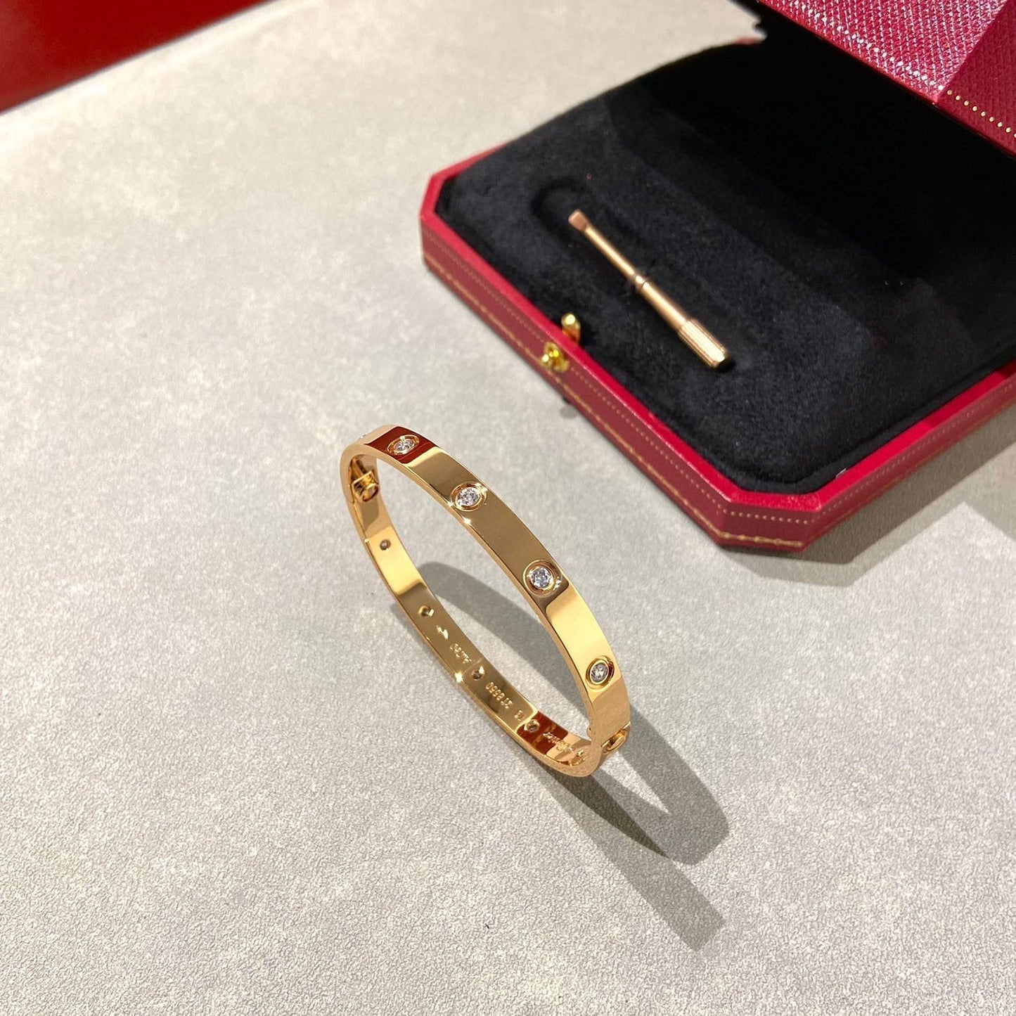 [Amore]LOVE BRACELET 6.1MM 10 DIAMONDS