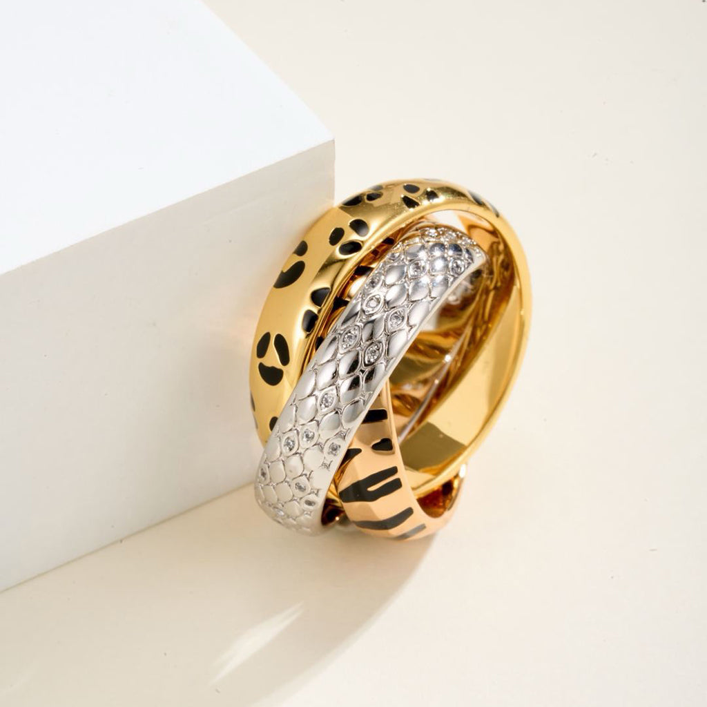 [Amore]TRINITY  RING LEOPARD PRINT