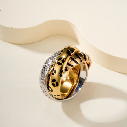 [Amore]TRINITY  RING LEOPARD PRINT
