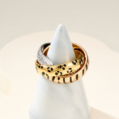 [Amore]TRINITY  RING LEOPARD PRINT