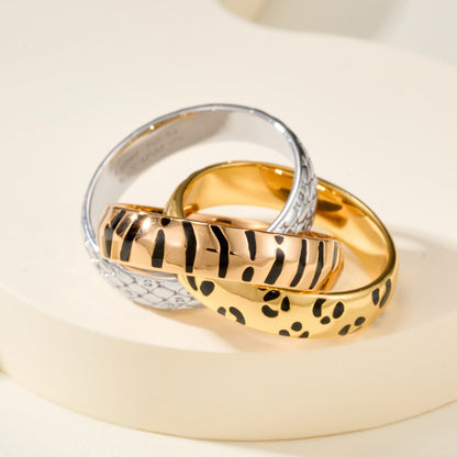 [Amore]TRINITY  RING LEOPARD PRINT