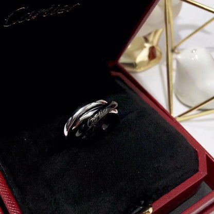 [Amore]TRINITY 3.2MM RING BLACK CERAMIC