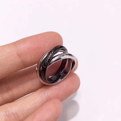 [Amore]TRINITY 3.2MM RING BLACK CERAMIC