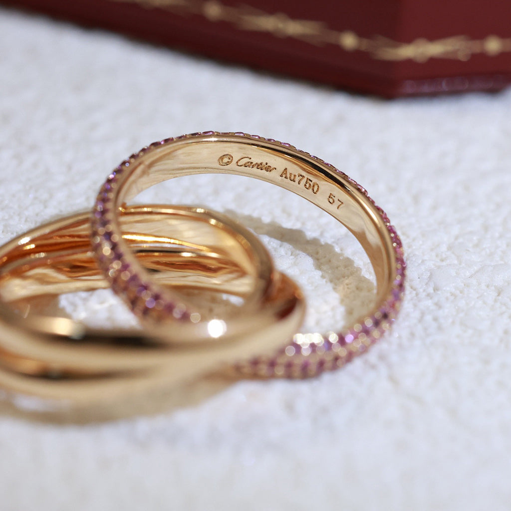 [Amore]TRINITY 3.2MM RING PINK DIAMOND