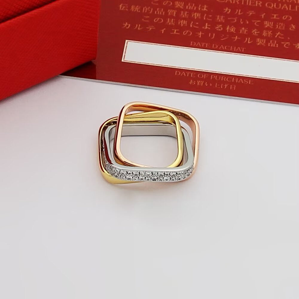 [Amore]TRINITY 3.5MM CUSHION RING COLLECTION