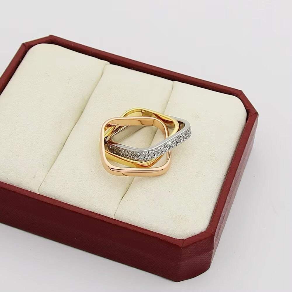 [Amore]TRINITY 3.5MM CUSHION RING COLLECTION