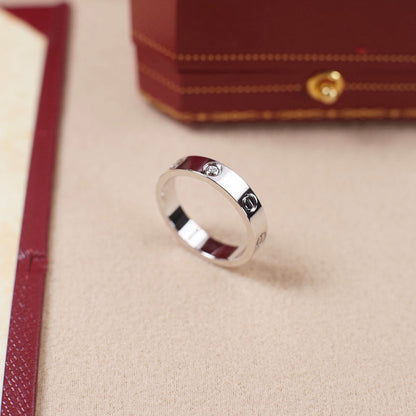 [Amore]LOVE 4MM 1 DIAMOND RING