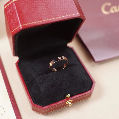 [Amore]LOVE 4MM 1 DIAMOND RING