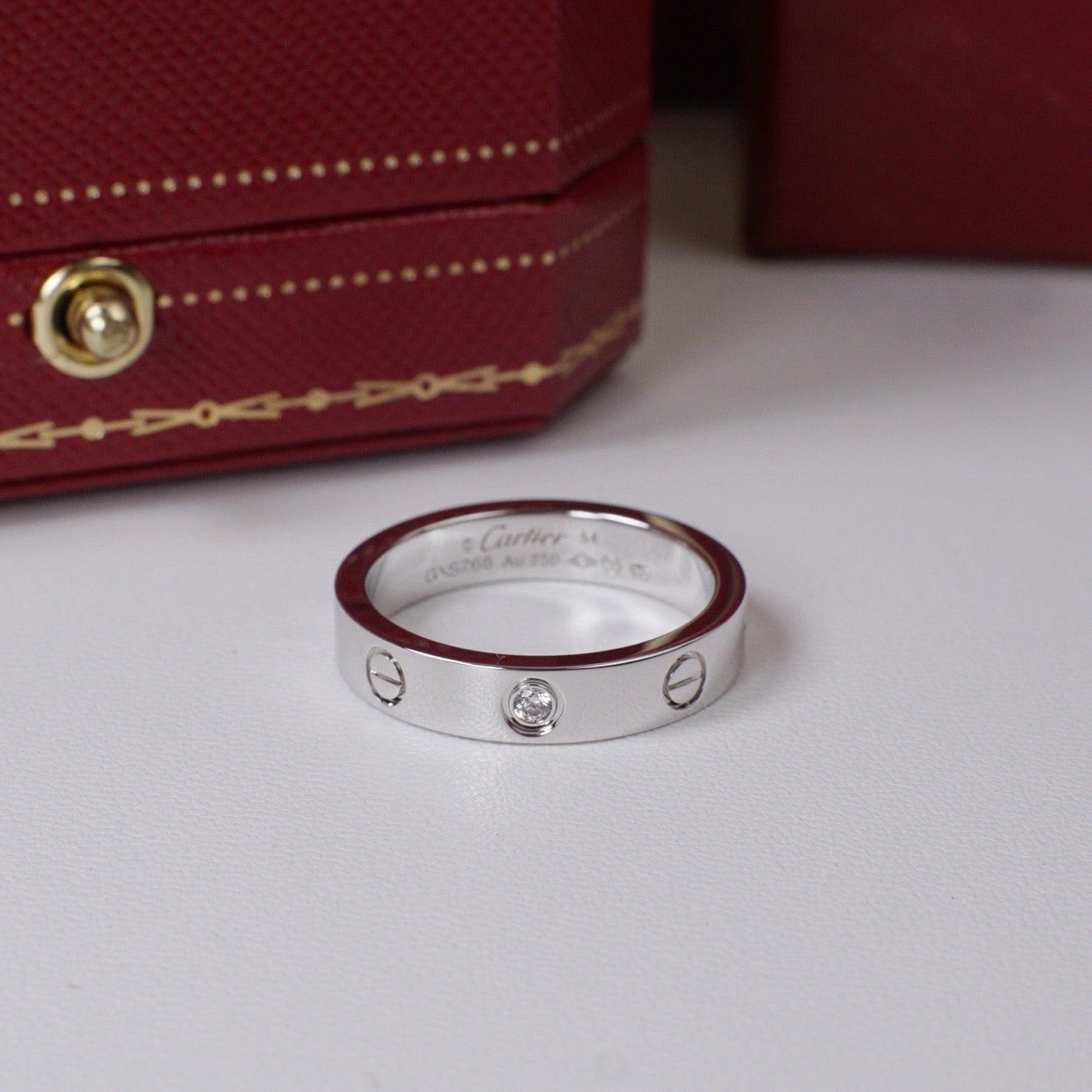 [Amore]LOVE 4MM 1 DIAMOND RING