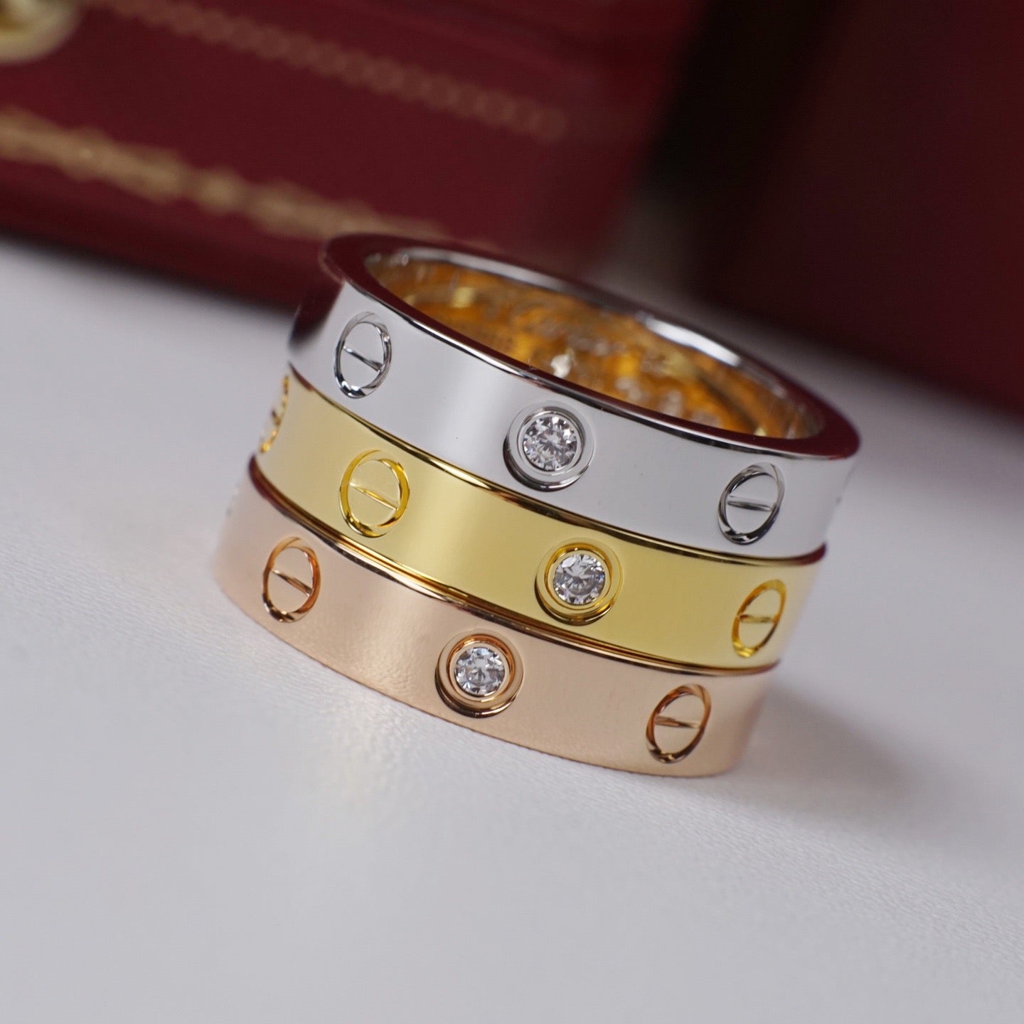 [Amore]LOVE 4MM 1 DIAMOND RING