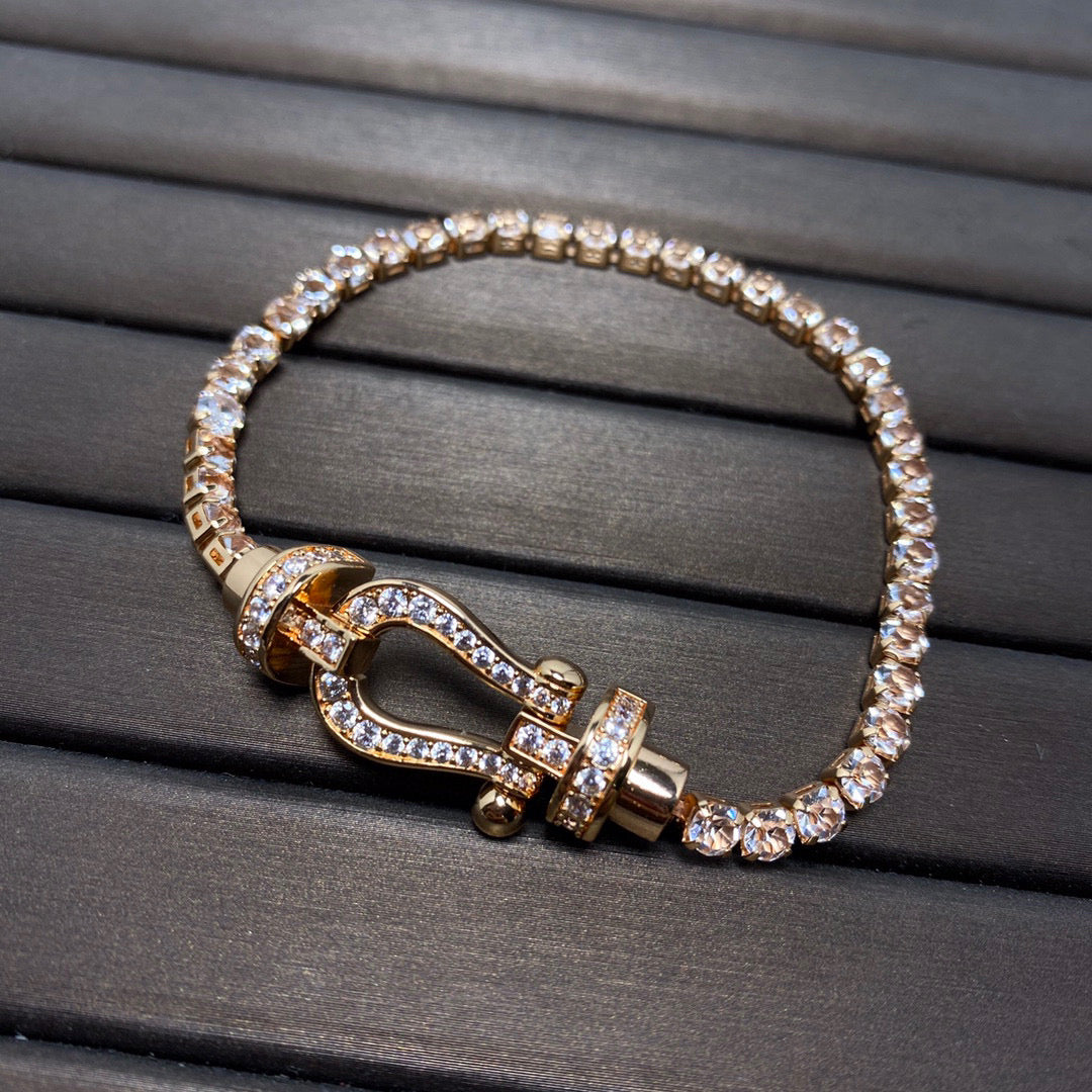[Amore]FORCE  HORSESHOE  DIAMOND TENNIS BRACELET