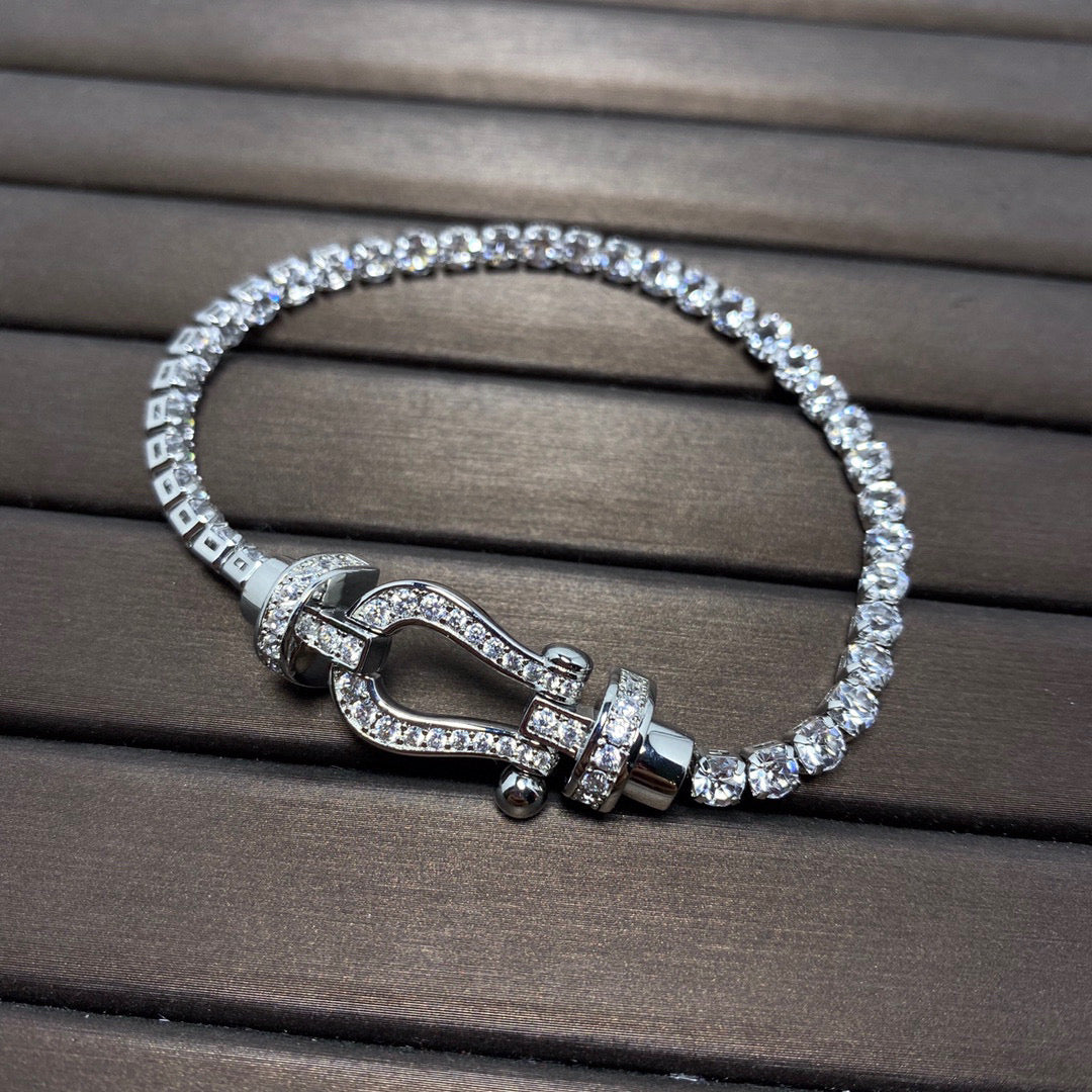 [Amore]FORCE  HORSESHOE  DIAMOND TENNIS BRACELET