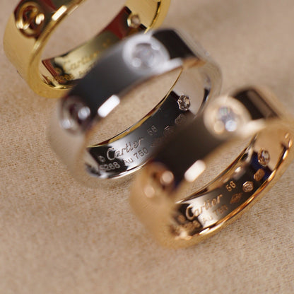 [Amore]LOVE 5.5MM 3 DIAMOND RING
