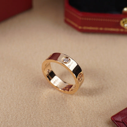 [Amore]LOVE 5.5MM 3 DIAMOND RING