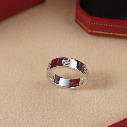 [Amore]LOVE 5.5MM 3 DIAMOND RING
