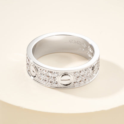 [Amore]LOVE RING 5.5MM DIAMONDS PAVED