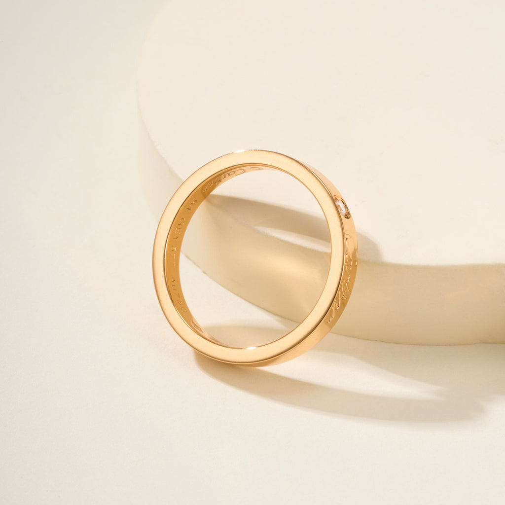 [Amore]LOVE RING 4MM 1 DIAMOND