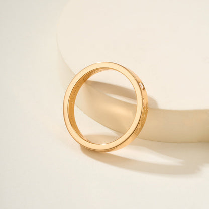 [Amore]LOVE RING 4MM 1 DIAMOND