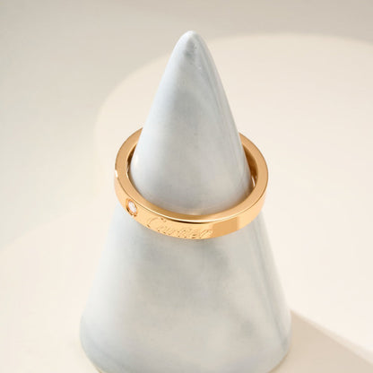 [Amore]LOVE RING 4MM 1 DIAMOND