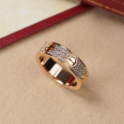 [Amore]LOVE RING 5.5MM DIAMONDS PAVED