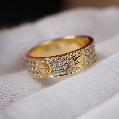 [Amore]LOVE RING 5.5MM DIAMONDS PAVED