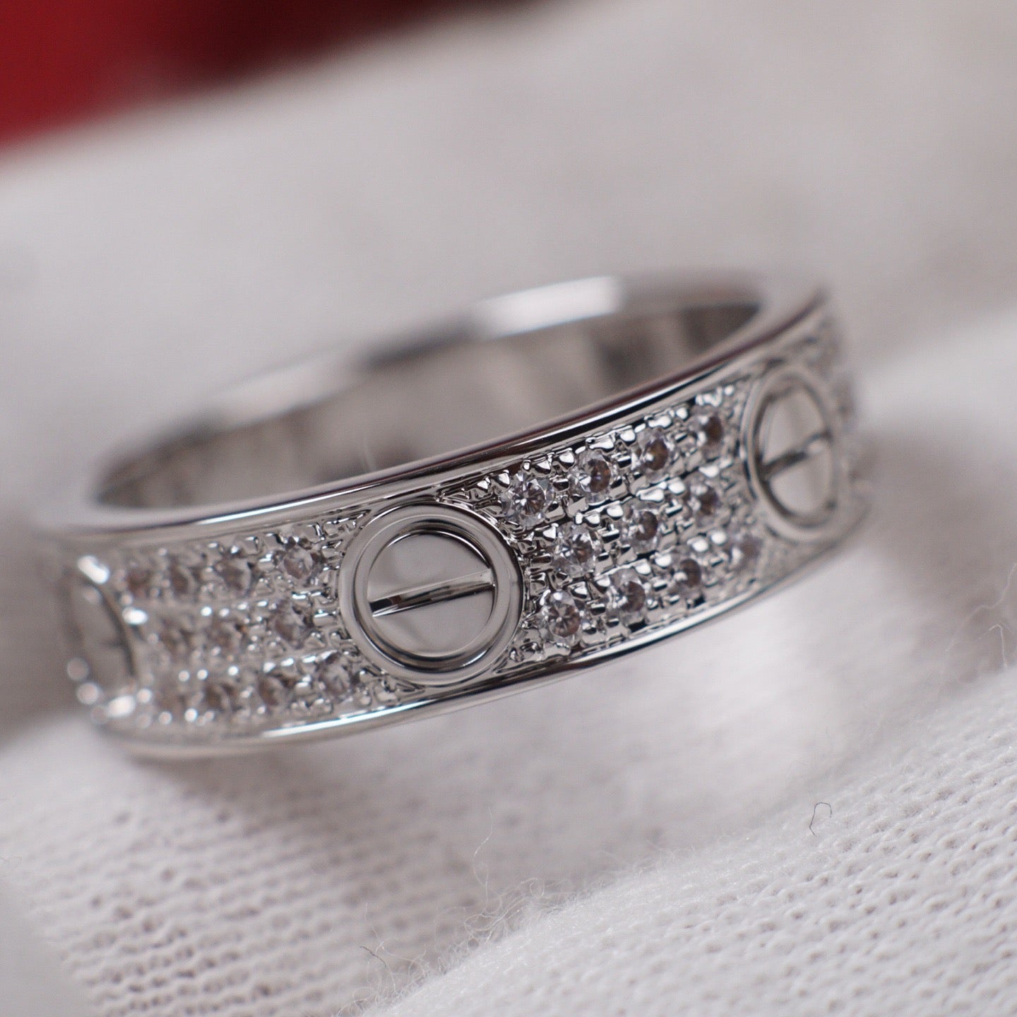 [Amore]LOVE RING 5.5MM DIAMONDS PAVED