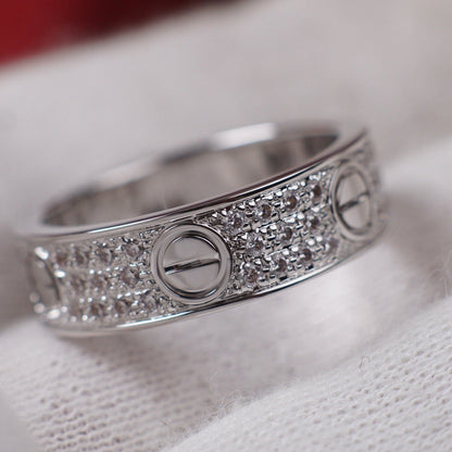 [Amore]LOVE RING 5.5MM DIAMONDS PAVED