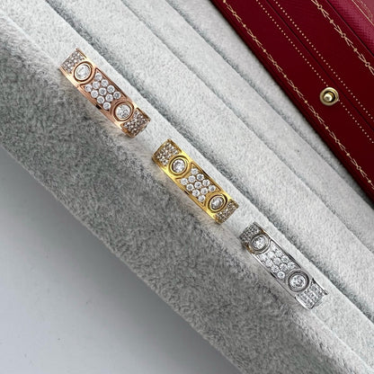 [Amore]LOVE 5.5MM FULL-PAVE 6-DIAMOND RING