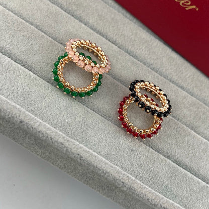 [Amore]CLASH 7.9MM AGATE CHALCEDONY RING