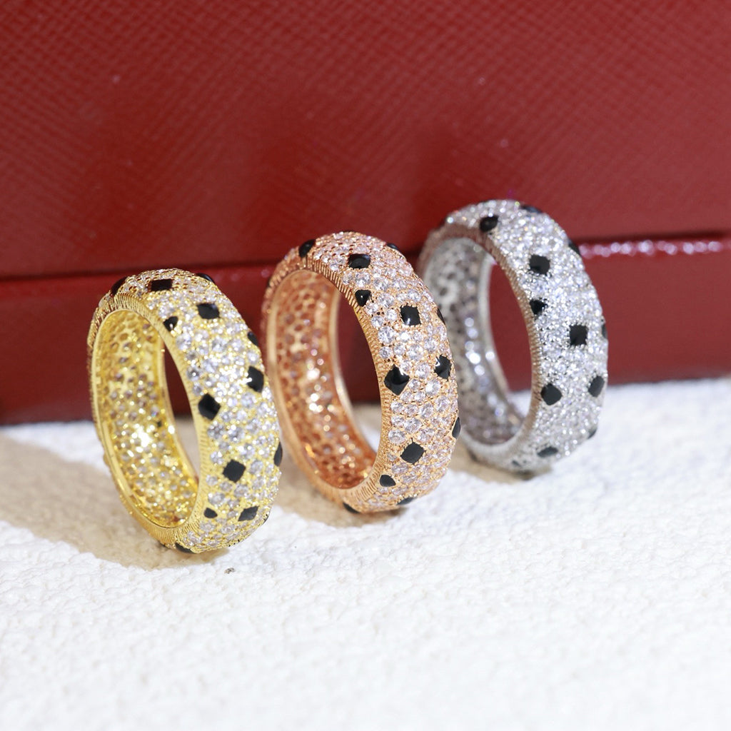 [Amore]PANTHERE SPOTTED FULL DIAMOND RING