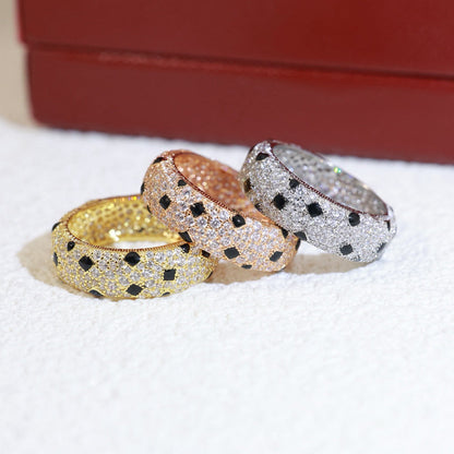 [Amore]PANTHERE SPOTTED FULL DIAMOND RING