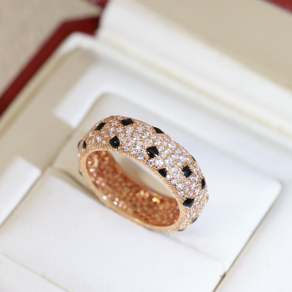[Amore]PANTHERE SPOTTED FULL DIAMOND RING