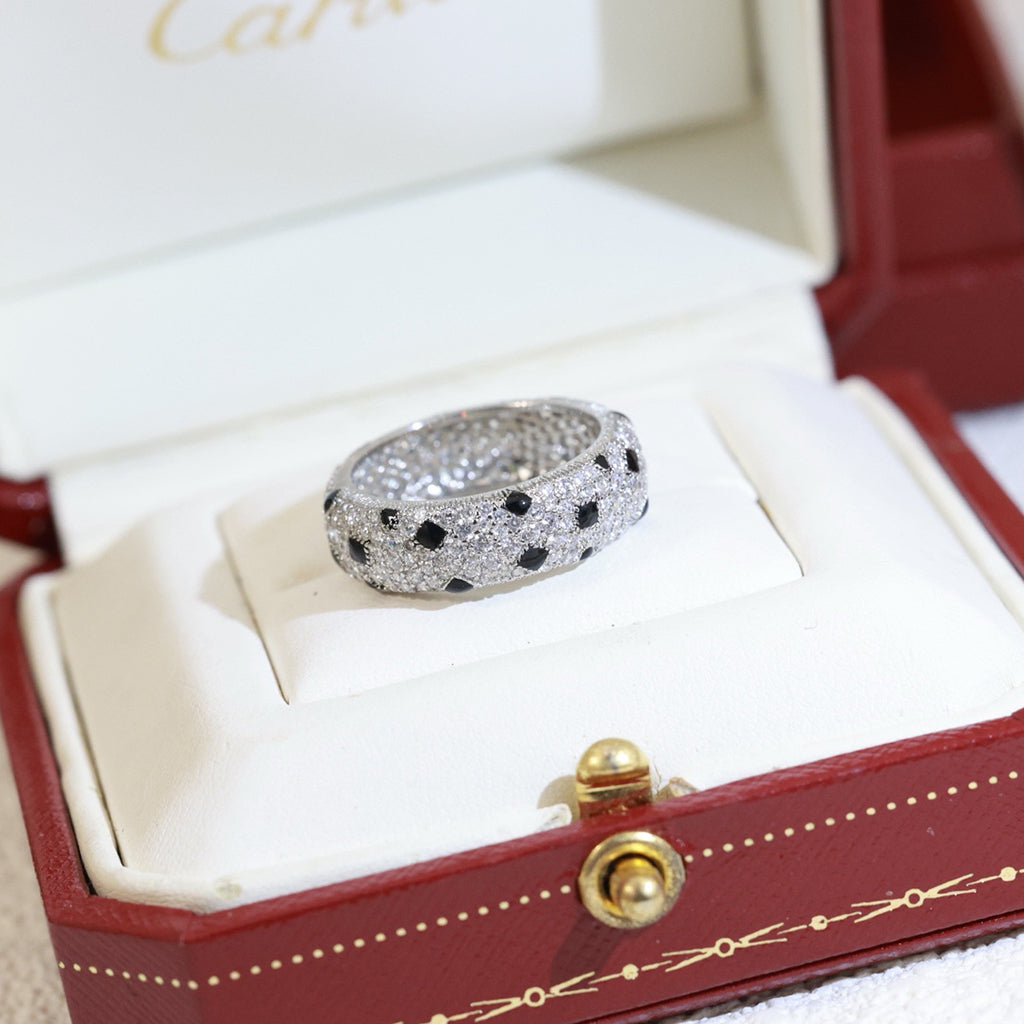 [Amore]PANTHERE SPOTTED FULL DIAMOND RING