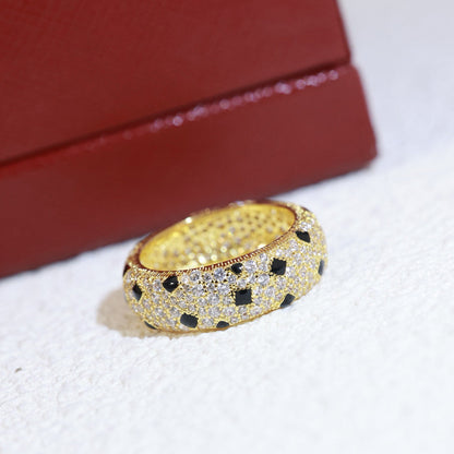 [Amore]PANTHERE SPOTTED FULL DIAMOND RING