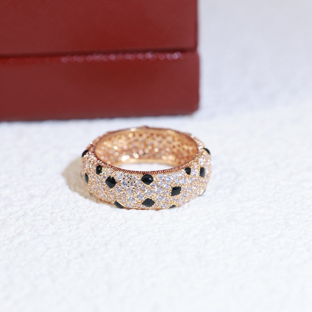 [Amore]PANTHERE SPOTTED FULL DIAMOND RING