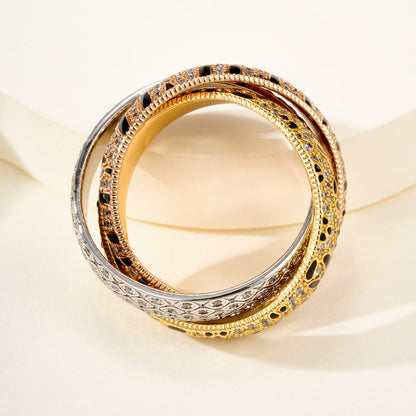 [Amore]TRINITY  RING LEOPARD PRINT