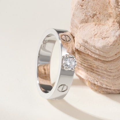 [Amore]LOVE RING 3.6MM 1 BIG DIAMOND