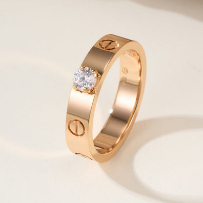 [Amore]LOVE RING 3.6MM 1 BIG DIAMOND