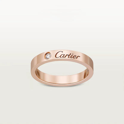 [Amore]LOVE RING 4MM 1 DIAMOND