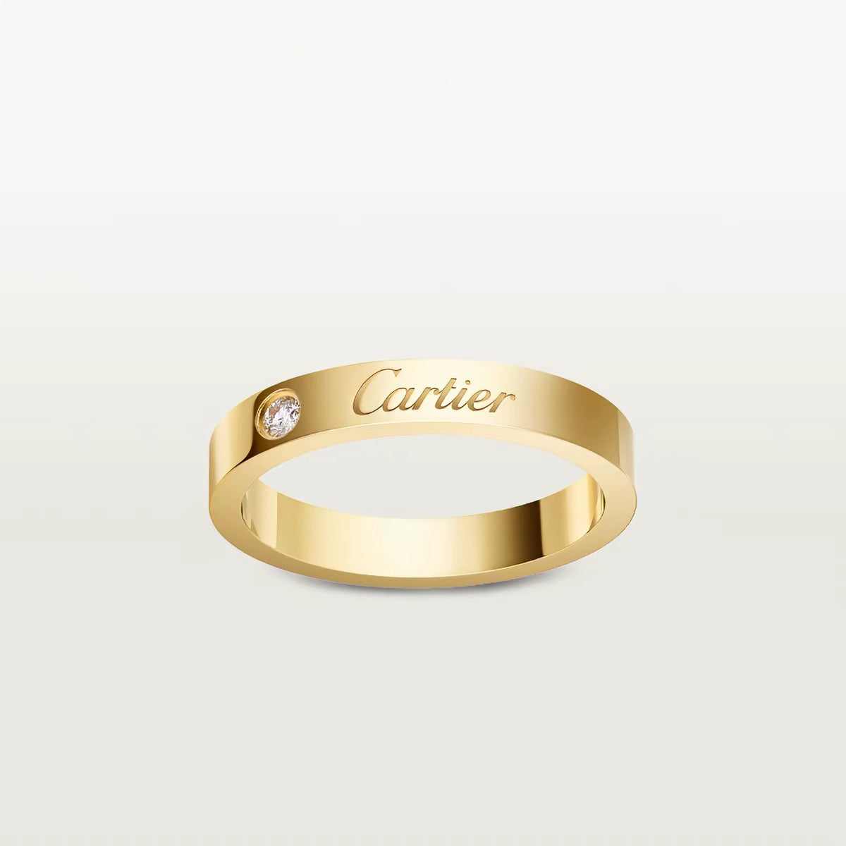 [Amore]LOVE RING 4MM 1 DIAMOND