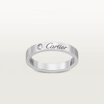 [Amore]LOVE RING 4MM 1 DIAMOND