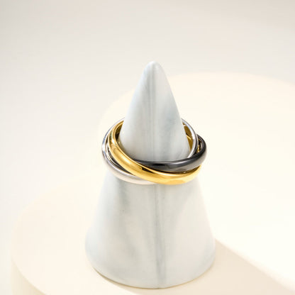 [Amore]TRINITY 3.2MM RING BLACK CERAMIC